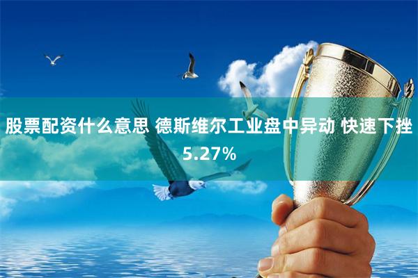 股票配资什么意思 德斯维尔工业盘中异动 快速下挫5.27%