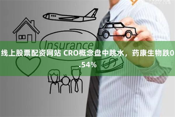 线上股票配资网站 CRO概念盘中跳水，药康生物跌0.54%